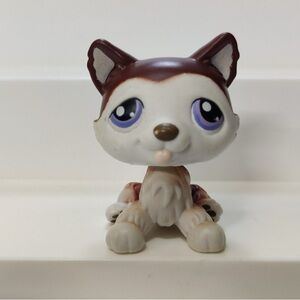 LPS brown and white husky